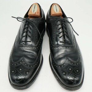 SALE/// FLORSHEIM フローシャイム 内羽根式 ウィングチップ 本革 レザー 革靴 ブラック ( メンズ 8 1/2 D ≒ 26.5cm ) KA0209
