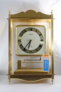 新品未使用　S56年以前の古い時計　シチズン　棒リン　チンチャン和音打　報時付　掛け時計　