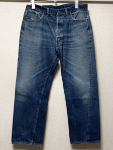 ダブルネーム 60sオリジナル LEVI’S 501 W35 ビンテージ ボタン裏J刻印 隠しリベット 赤タブBigE 足長R 耳付 セルビッジ 1960年代 Wネーム