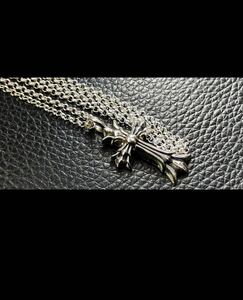 クロムハーツ silver925 ミニCHダブルクロスロールチェーン ネックレス シルバー925 Chrome Hearts