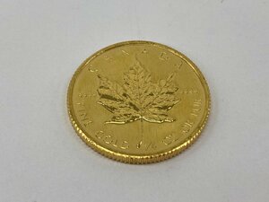 K24IG　カナダ　メイプルリーフ金貨　1/4oz　1986　総重量7.7g【CEAH6061】