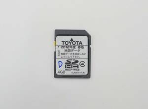 トヨタ純正ナビ用地図SDカード 2012年度 春版データ NSCP-W62 T34