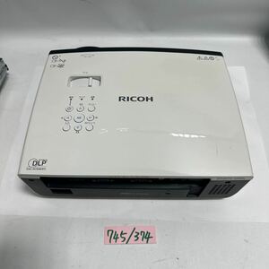 「2F」リコー RICOH IPSiO PJ WX5150 プロジェクター動作品　本体のみ　リモコン無し　ランプ標準745H／エコ374H トータル3649H