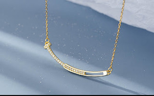 新品 送料全国一律 デザインセンスネックレス Gold necklace 18kgp Gold Plated 47
