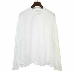 Calvin Klein カルバンクライ 22AW LS COMPACT JERSEY TEE カットソー ホワイト サイズ:M メンズ ITDL632DG1BU