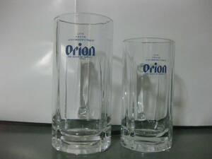 ★沖縄 オリオンビール　Orion 旧青ロゴ 中ビールジョッキ 小ビールジョッキ　２個SET