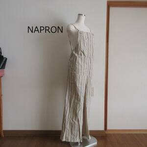 NPRON★ナプロン　コットンストライプ柄　サロペットエプロン　２０２３年購入
