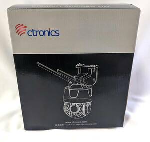 【1円出品】Ctronics 防犯カメラ CTIPC-550C-Z5B-4K ブラック 12V 5倍光学ズーム 日本語取扱い説明書付き