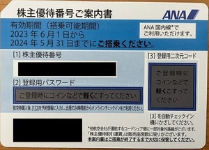 【送料無料】【コード通知可】ANA株主優待券(2024年5月末まで)