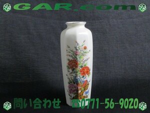 LF1 美術陶器 JAPAN 花瓶/花器 白地 花 鳥 フラワーベース ディスプレイ コレクション