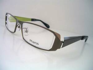 Pharos ファロス　メガネフレーム　バネ付き　新品 めがね　眼鏡　サングラス