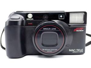 1000円～☆MINOLTA ミノルタ MAC TELE QUARTZ DATE コンパクト 35mm フィルムカメラ/A0325-800/23
