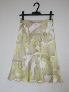 美品 クードシャンス (COUP DE CHANCE) サテンのマーメイドスカート 38号（9号M相当） ワールド製