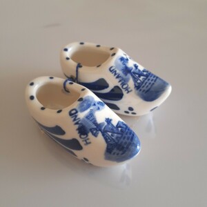 オランダ ミニチュア陶器靴 インテリア小物 置物 食玩 ノベルティグッズ ミニチュア