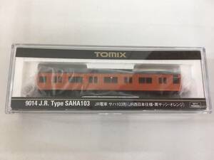 TOMIX 9014 JR 電車 サハ103形 JR西日本仕様 ・黒サッシ ・ オレンジ ① Nゲージ