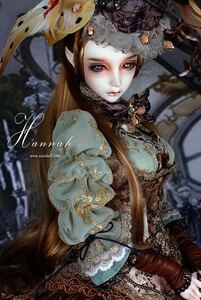 Soul doll souldoll Limited fullset-Hannah Zenith girl ドール ヘッド ボディ グラスアイ ウィッグ フルセット 1/3 ホワイト 限定 SD DD