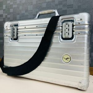 【廃盤】RIMOWA リモワ Lufthansa ルフトハンザ TOPAS トパーズ PILOT CASE パイロットケース 2way ショルダー付 アルミ キャリーケース