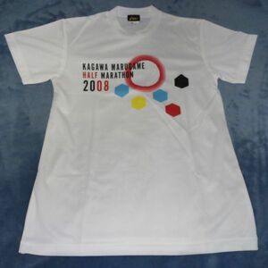 マラソン・Tシャツ（2008香川・丸亀ハーフマラソン・デザイン）半袖・Sサイズ