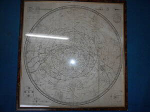 即決1787年頃『ボーデの星図額装』天球図、天文、星図、宇宙、天体観測　星座早見盤Astronomy, Star map, Planisphere, Celestial atlas