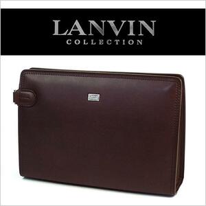 【限界値下げ】LANVIN ランバン セカンドバッグ 牛革 メンズ