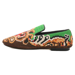 LOEWE ロエベ Embroidered Slipper エンブロイダリー 総柄デザイン スリッパ スリッポン ローカットシューズ マルチカラー 621710