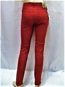 【CIMARRON/シマロン】ストレッチ スリムパンツ RASO-LY RANDY 357 RED Size:28 Made in SPAIN 新品 デッドストック/希少/美脚/スペイン