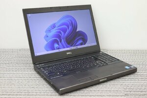 N【ジャンク品】DELL / Precision M4800 /CPU：core i7-4810MQ@2.80GHz / メモリ：8GB / HDD：500GB