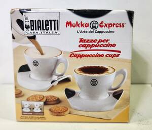 □[未使用品] BIALETTI Mukka Express cappuccino cups カプチーノカップ ２客 