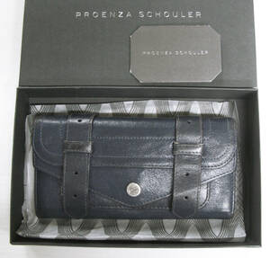 PROENZA SCHOULER プロエンザスクーラー 本革 長 財布 青系 used （ ウォレット PROENZA SCHOULER Leather Wallet Blue Used