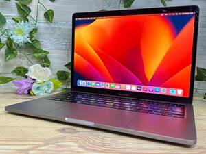 【美品】Apple MacBook Pro 2020 A2251[Core i5(1038NG7)2.0GHz/RAM:32GB/SSD:1024GB/13.3インチ]Ventura スペースグレー 動作品