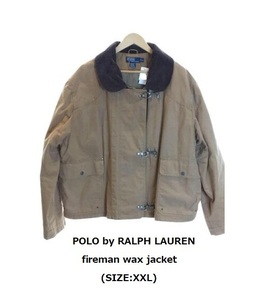 TK 激レア POLO by RALPH LAUREN ファイヤーマンジャケット ショート丈コート XXL ラルフローレン ビッグサイズ 80s 90s マレーシア製