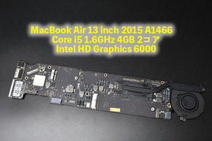 MacBook Air 13 inch 2015 A1466　Core i5 1.6GHz 4GB 2コア Intel HD Graphics 6000 ロジックボード 中古品 2-0224-2 マザーボード