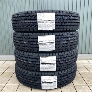 法人4本送料込み15600円～ 【領収書発行可】145R12 6PR【145/80R12 80/78N】ブリヂストンW300 アクティ キャリー エブリィ軽トラ