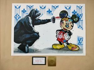 #038 DEATH NYC 世界限定ポスター 現代アート ポップアート アンディウォーホル ミッキーマウス バンクシー パーカー男 スプレー