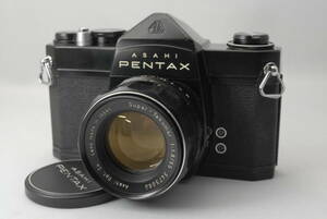 整備済み ペンタックス SL ブラック Super-Takumar 55mm f1.8 レンズセット　#0282 さk