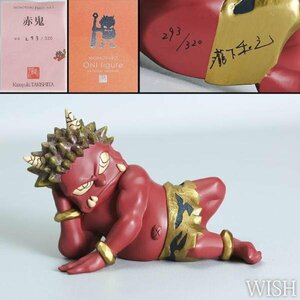 【真作】【WISH】瀧下和之「赤鬼」限定320体 画集掲載作品 底部に直筆サイン フィギュア 専用箱 ◆鬼・赤人気作 #24026029