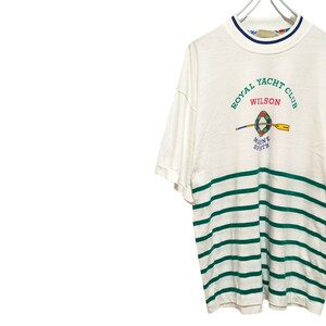 古着　wilson royal yacht club　半袖Tシャツ　ヴィンテージ　シングルステッチ　90s