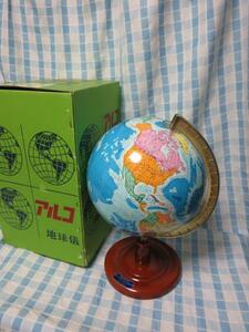 木製台座 アルコ地球儀 行政図 チキ-10E 球経26cm