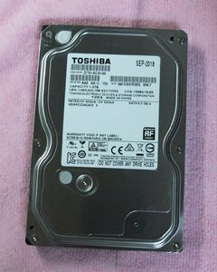 3.5インチ HDD 1TB Toshiba 東芝 使用時間43,583H