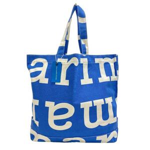 MARIMEKKO/マリメッコ AHKERA LOGO BAG キャンバス トートバッグ ブルー ユニセックス ブランド