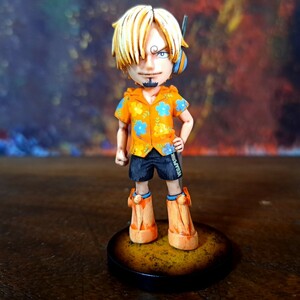 サンジ　リペイント塗装済み完成品/ワンピース/ワールドコレクタブルフィギュア/ワーコレ/WCF/ ONEPIECE figure repaint