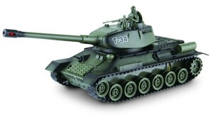 童友社 完成品ラジコン ワールドバトルタンク ロシア T-34型 27MHz (赤外線バトルシステム搭載) 送料無料