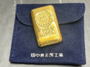 999.9純金 FINE GOLD インゴット田中貴金属 100g バー 資産価値 Gold Bar K24　日本 JAPAN