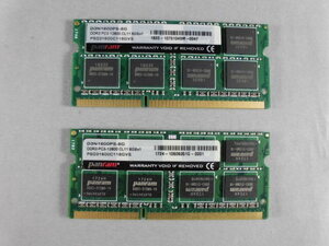 『8GB×2枚』 『PC3-12800』　Panramチップ