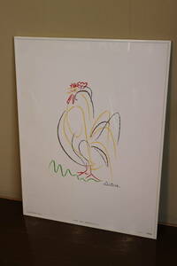 ★☆Picasso ピカソ ROOSTER AARON ASHLEY inc. Made in USA Pablo Picasso ポスター リトグラフ ニワトリ ☆★