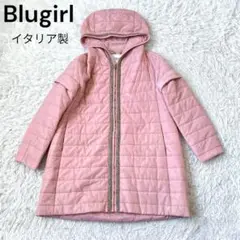 BLUGIRL ブルガール　イタリア製　ブルマリン　2way 中綿　ロングコート