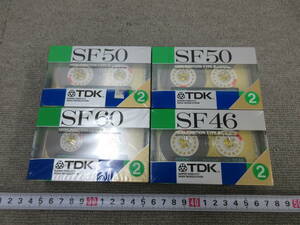 M【5-14】●10 電気店在庫品 TDK カセットテープ ハイポジ 8本まとめて SF46・50・60 未使用長期保管品