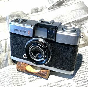 【希少なS3.5・美品 ほぼ無傷】OLYMPUS PEN S 3.5 オリンパス ペン エス オーバーホール・モルト交換済 完動品 ケース、フィルター付