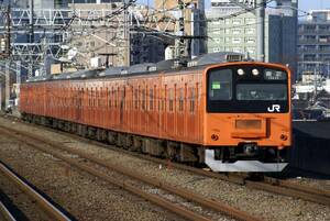 鉄道写真　東日本旅客鉄道（JR東日本）　中央線　201系　オレンジ　KGサイズ