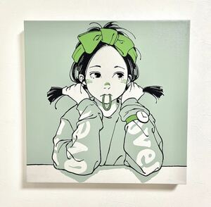 【新品】 古塔つみ over print POP ART canvas mint ED5